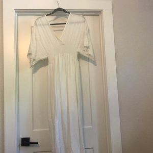 White boho dress